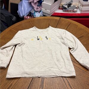 Red Shirt Iowa Hawkeyes Crewneck Sweatshirt - Cream